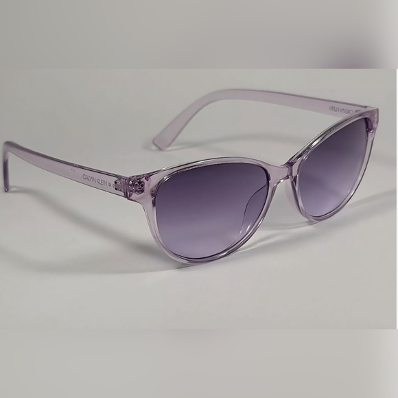 Calvin Klein Womens Purple Cat Eye Ladies Sunglasses (NWT) - Picture 2 of 4